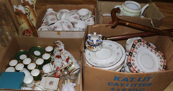 Part dinner service & 2 tea sets etc